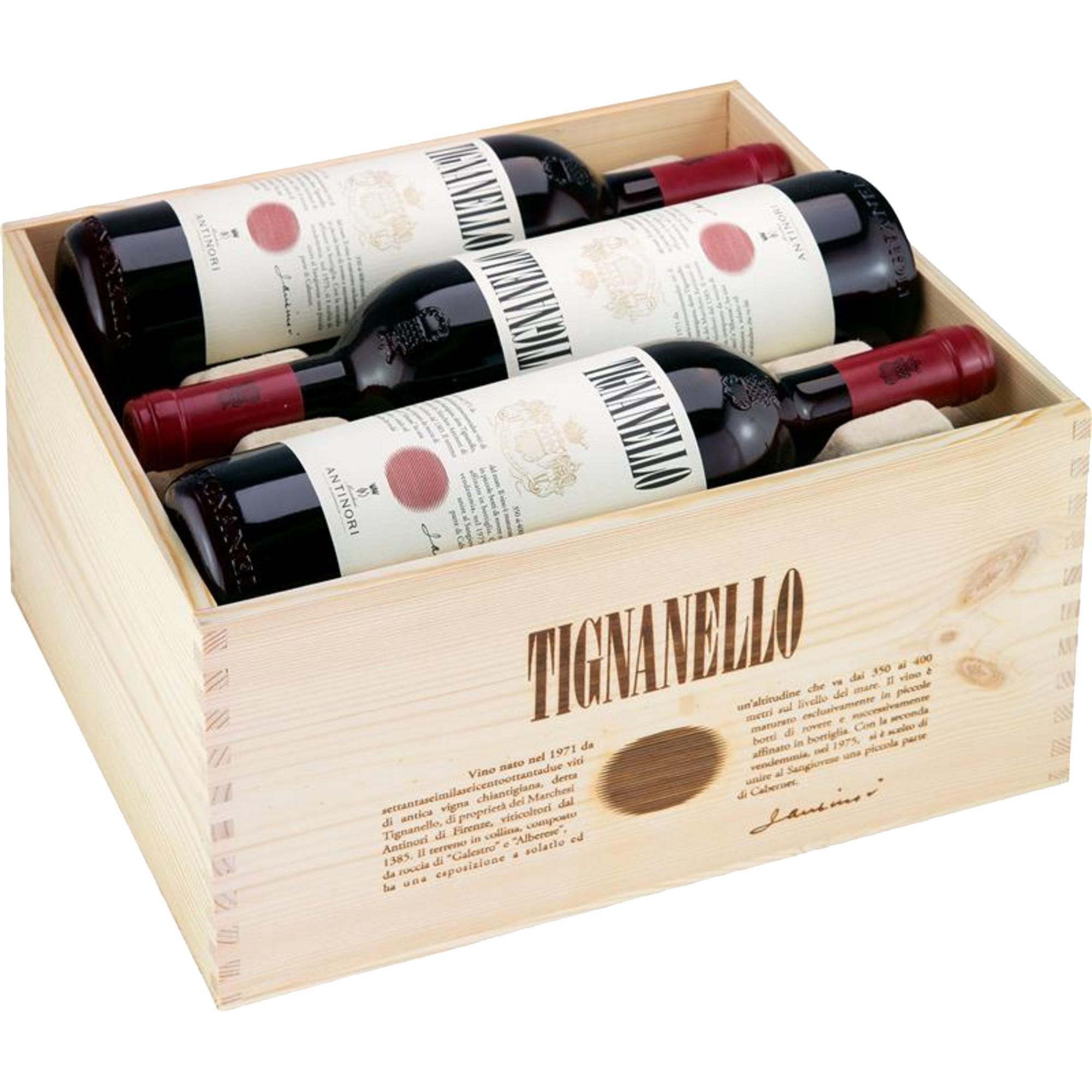 Tignanello 2023 Paket, Rosso di Toscana IGT, 6er Holzkiste 4.5 l