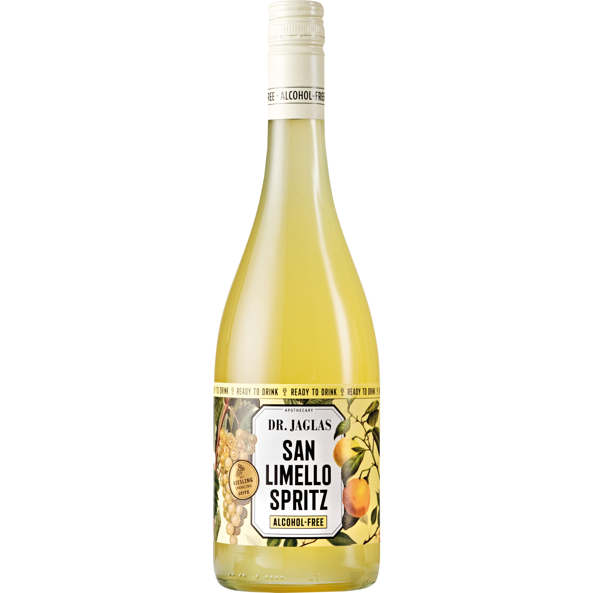 Dr. Jaglas & Weingut Leitz San Limello Spritz Food, Alkoholfreier Sparkling Riesling mit San Limello 0.75 l