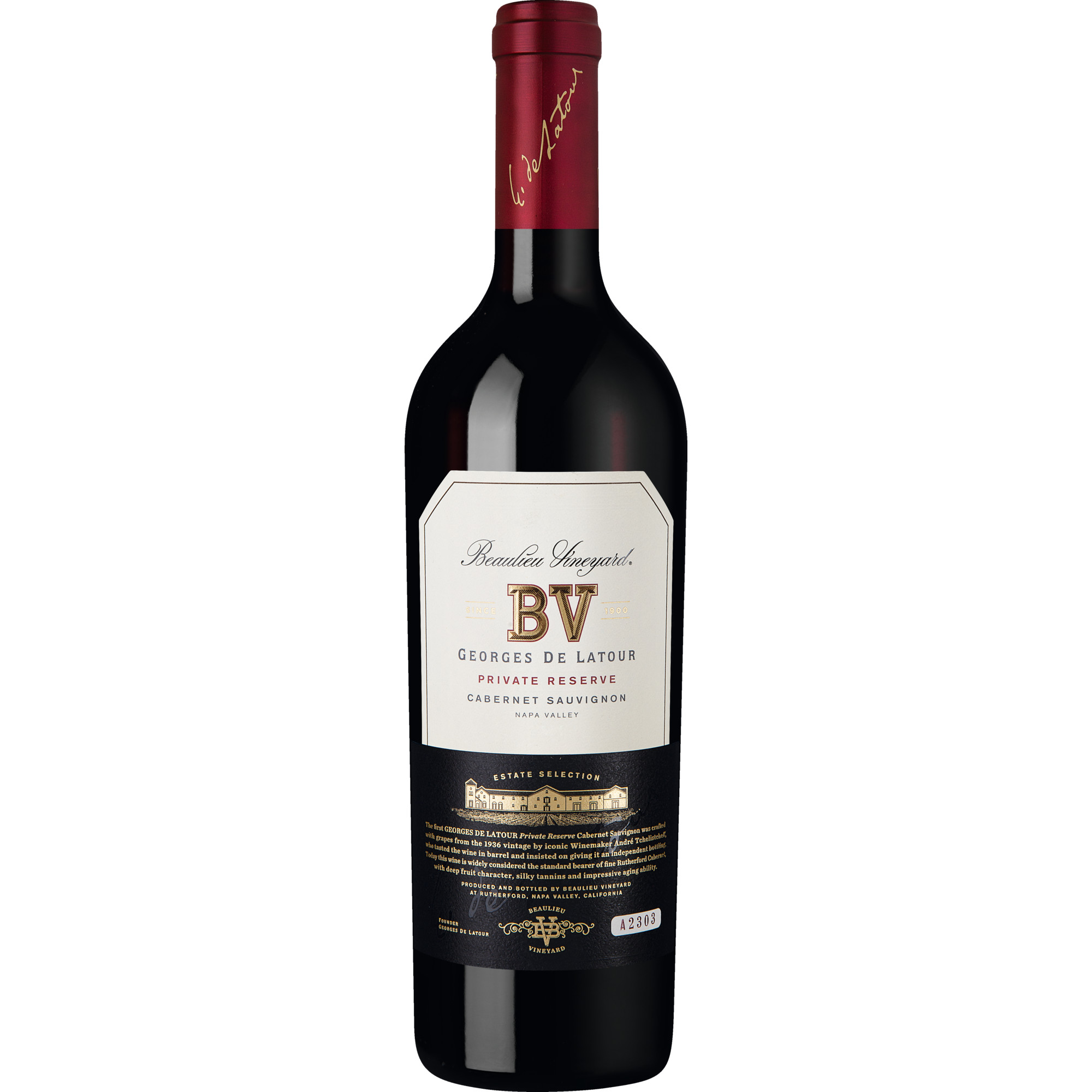 Georges de Latour Private Reserve 2022 Rotwein, Cabernet Sauvignon, Rutherford AVA, Napa Valley 0.75 l