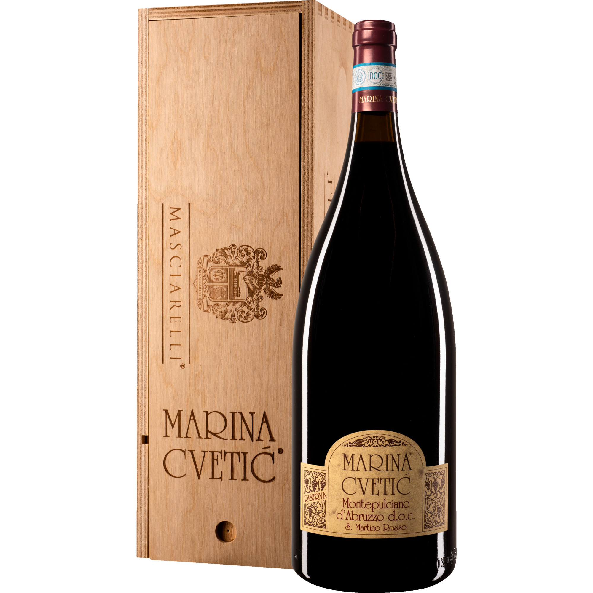 Marina Cvetic Montepulciano d'Abruzzo 2021 Rotwein, Montepulciano d'Abruzzo DOC, 1,5 L, Holzkiste 1.5 l