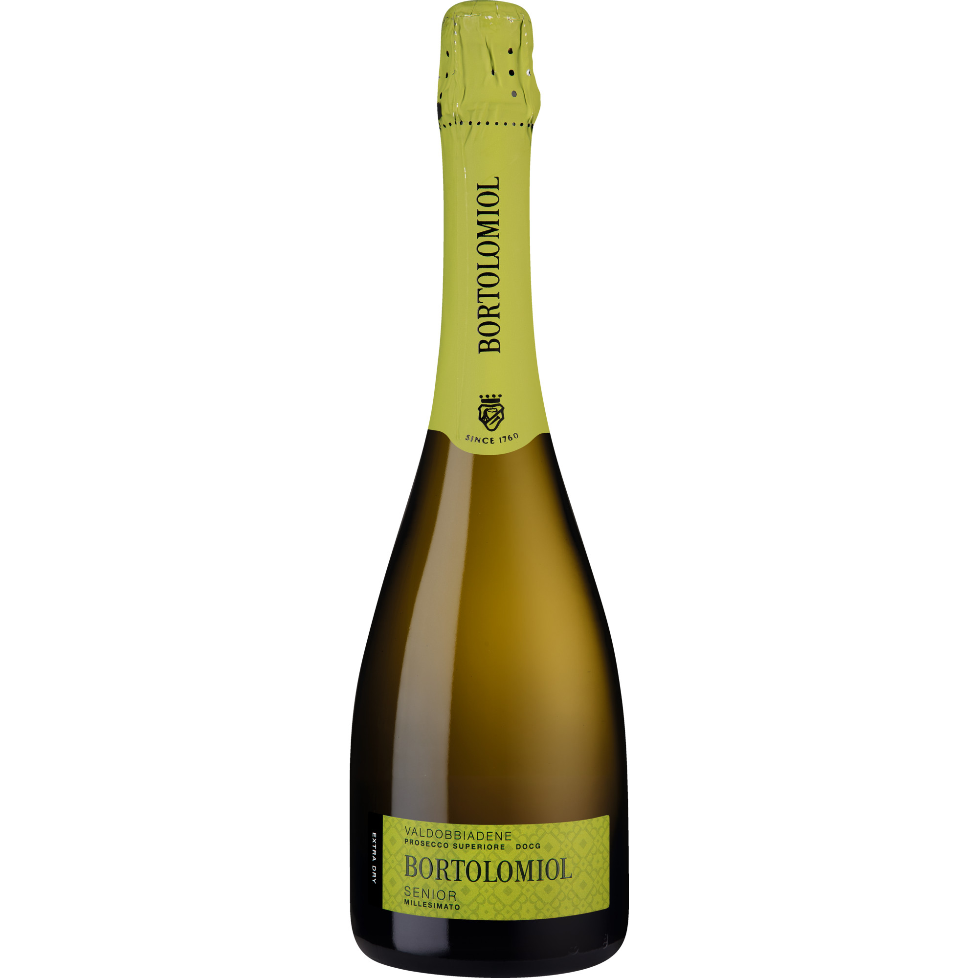 Senior Prosecco 2025 Schaumwein, Extra Dry, Valdobbiadene Prosecco Superiore DOCG 0.75 l