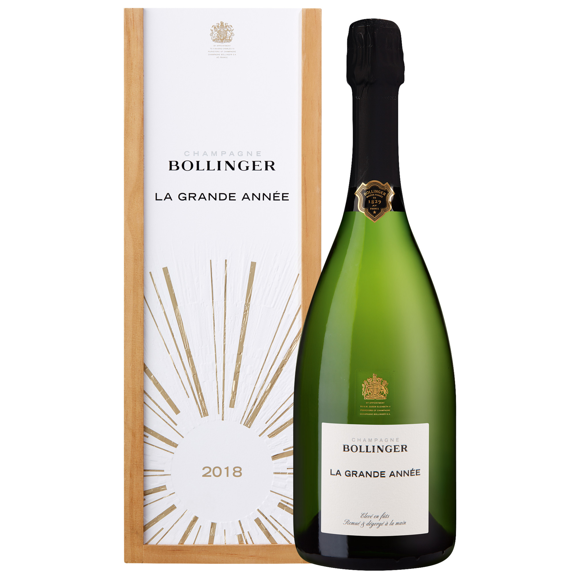 Champagne Bollinger La Grande Année 2018 Champagner, Brut, Champagne AC, in Einzelholzkiste 0.75 l